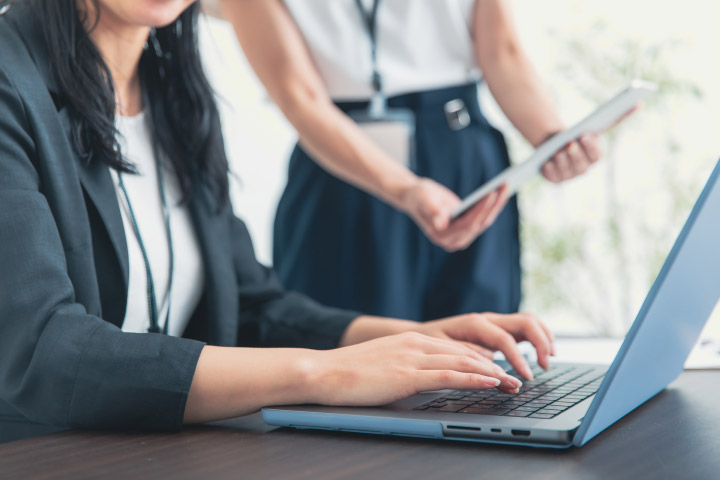 社内研修でのDX推進動画