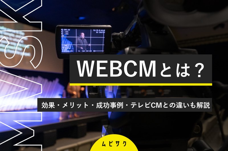 WEBCMとテレビCMの違いは？効果・メリット・成功事例・制作のポイントを徹底解説